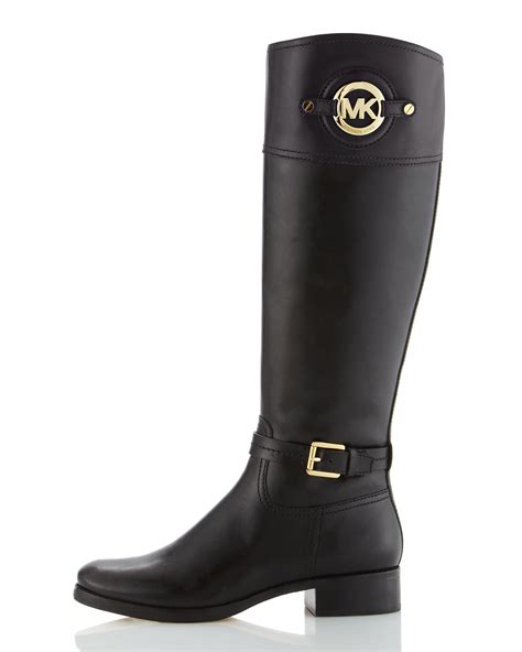 black michael kors shoes|Michael Kors black leather shoes.